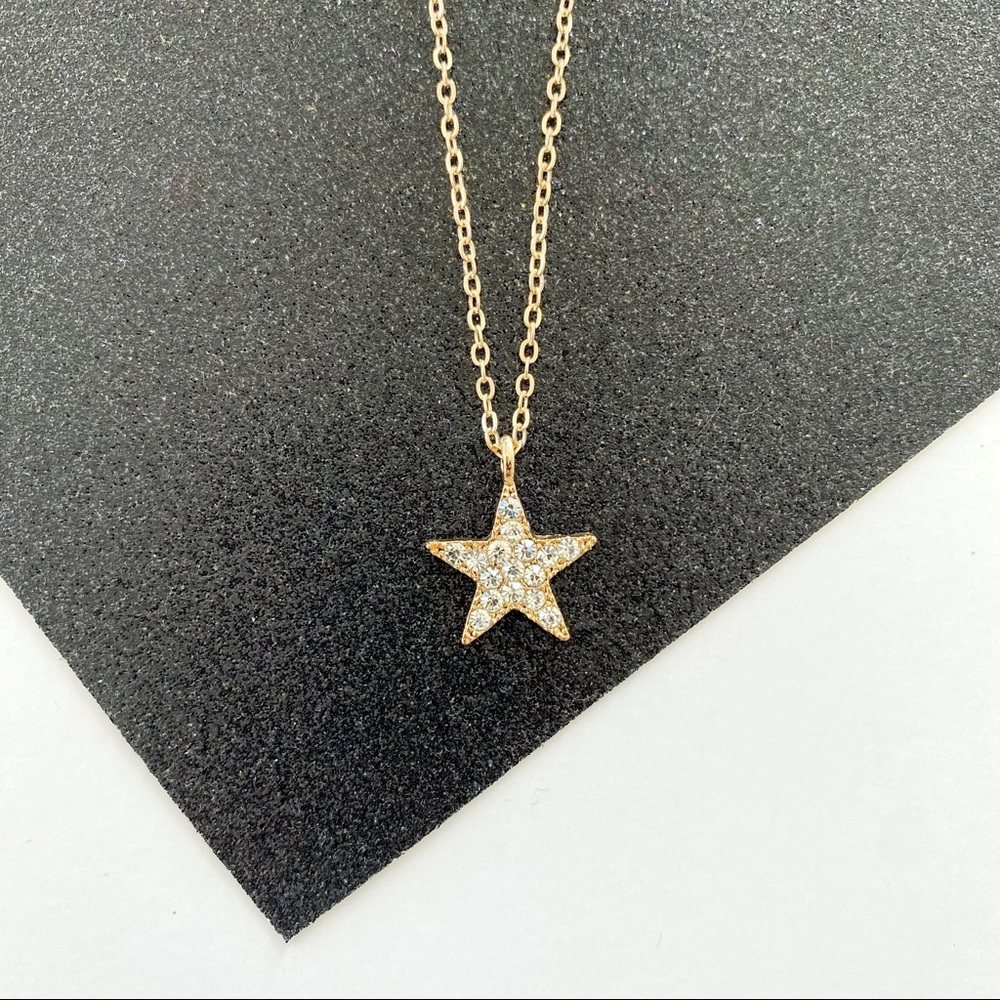 Crystal Studded Star Necklace